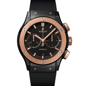 Herrenuhr, Hublot Classic Fusion Chronograph Ceramic King Gold  521.CO.1181.RX