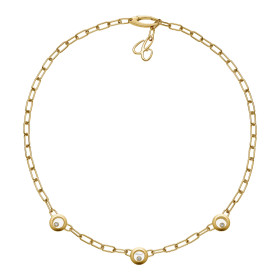 Gelbgold, Halsschmuck, Chopard Happy Diamonds Icons Halskette 81A117-0101