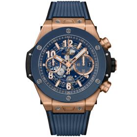Herrenuhr, Hublot Big Bang Unico King Gold Blue Ceramic  421.OL.5180.RX