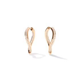 Roségold, Ohrringe, Tamara Comolli SIGNATURE Ohrringe Hoop Drop E-Sig-Ho-TDr-p-rg