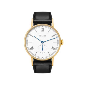 Damenuhr, NOMOS Glashütte Ludwig Gold Emailleweiß, Ref: 215