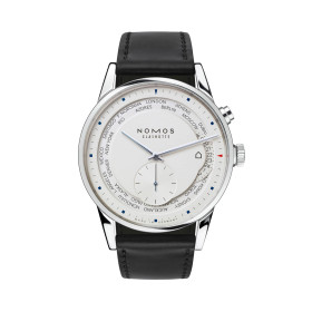 Damen- und Herrenuhr, NOMOS Glashütte Zürich Weltzeit 805