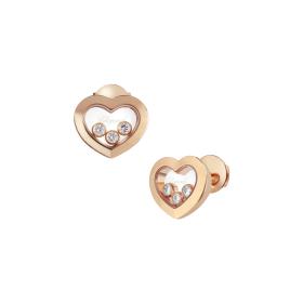 Roségold, Ohrringe, Chopard Happy Diamonds Icons Ohrstecker 83A611-5001