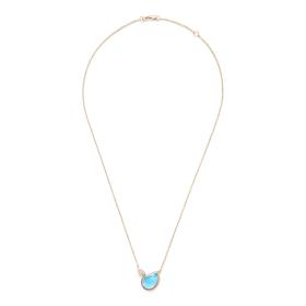Roségold, Halsschmuck, Tamara Comolli SIGNATURE Halskette 2 Drops N-Sig-2Dr-ToSw-p-rg