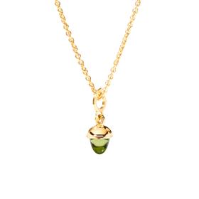 Gelbgold, Halsschmuck, Tamara Comolli MiniMIKADO Anhänger mit Peridot P-mMC-Per-yg