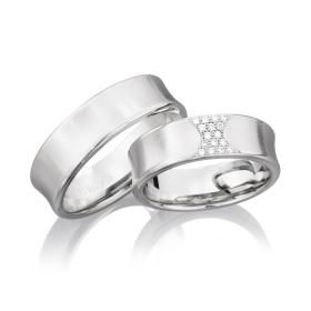Weißgold, Ringe, August Gerstner Trauring 4/28362/6.5