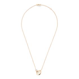 Roségold, Halsschmuck, Tamara Comolli SIGNATURE Halskette 2 Drops  N-Sig-2Dr-MoSa-p-rg