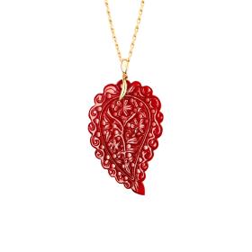 Gelbgold, Halsschmuck, Tamara Comolli INDIA Anhänger large Terra Onyx  P-IND-l-Ter-yg
