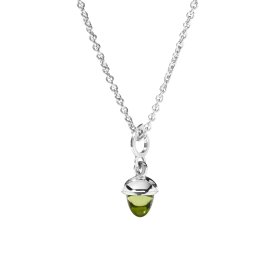 Weißgold, Halsschmuck, Tamara Comolli MiniMIKADO Anhänger mit Peridot P-mMC-Per-wg