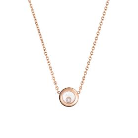 Roségold, Halsschmuck, Chopard Happy Diamonds Icons Halskette 81A017-5001