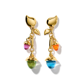 Gelbgold, Ohrringe, Tamara Comolli MIKADO Ohrringe Dangling 2 Acorns 'Candy' E-M-d-2-Can-yg