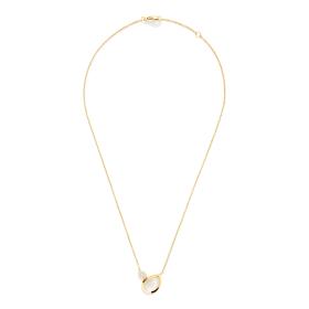 Gelbgold, Halsschmuck, Tamara Comolli SIGNATURE Halskette 2 Drops  N-Sig-2Dr-MoSa-p-yg