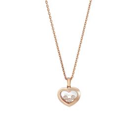 Roségold, Halsschmuck, Chopard Happy Diamonds Icons Anhänger 79A611-5001