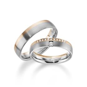 Rotgold, Ringe, August Gerstner Trauring Exclusiv-Kollektion 4/28722/4.5-28722/5