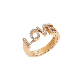 Roségold, Ringe, Crivelli Ring LOVE 216-CR983