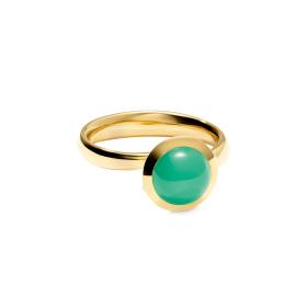 Gelbgold, Ringe, Tamara Comolli BOUTON Ring small Chrysoprase R-BOU-s-Chry-yg