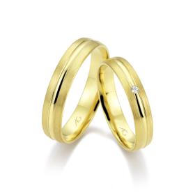 Gelbgold, Ringe, August Gerstner Trauring Exclusiv-Kollektion 4/28670/4-28670/4,5