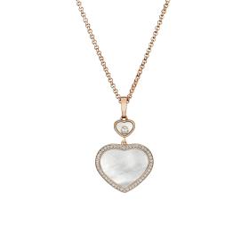 Roségold, Halsschmuck, Chopard Happy Hearts Anhänger 79A074-5301