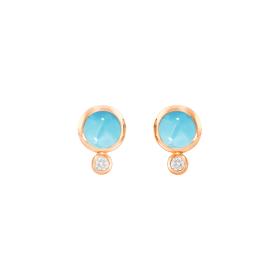 Roségold, Ohrringe, Tamara Comolli BOUTON Ohrstecker E-BOU-Tur-Cl-rg
