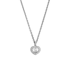 Weißgold, Halsschmuck, Chopard Happy Diamonds Icons Halskette mit Anhänger 79A054-1201