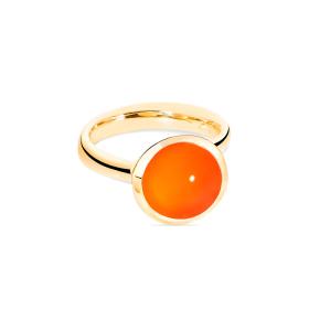 Gelbgold, Ringe, Tamara Comolli BOUTON Ring large Karneol R-BOU-l-Carn-yg