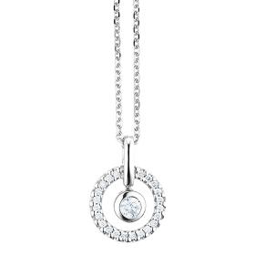 Weißgold, Halsschmuck, Capolavoro Collier Glam Motion CO8BRW00616