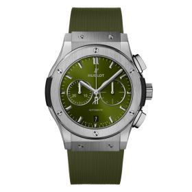 Unisex, Hublot Classic Fusion Chronograph Titanium Green  541.NX.8970.RX