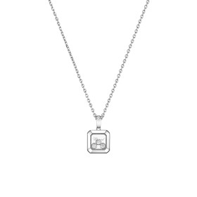 Weißgold, Halsschmuck, Chopard Happy Diamonds Icons Anhänger mit Halskette 79A115-1001