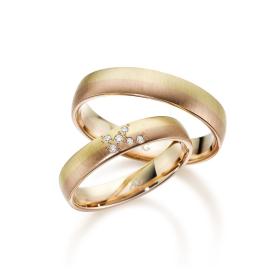 Rotgold, Ringe, August Gerstner Trauring Exclusiv-Kollektion 4/28730/4-28730/4.5