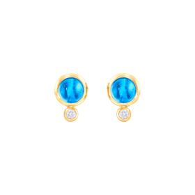 Gelbgold, Ohrringe, Tamara Comolli BOUTON Ohrstecker E-BOU-ToSw-Cl-yg