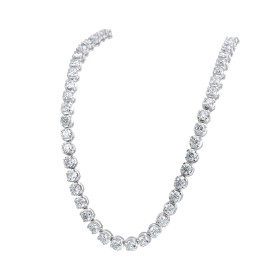 Weißgold, Halsschmuck, Atelier Mühlbacher Anniversary "120" Collier in Weissgold A-CO/R715-1-W