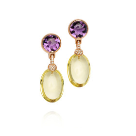 Roségold, Ohrringe, Atelier Mühlbacher Harmony of Light Ohrhänger 639761-398