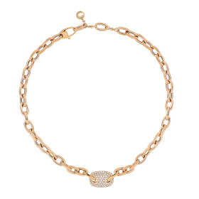 Roségold, Halsschmuck, Crivelli Halskette Join 000-5539NS