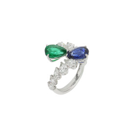         Weißgold, Ringe, Crivelli Farbsteinring Outstanding 159-C322