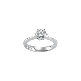         Weißgold, Ringe, Atelier Mühlbacher ONE Solitärring 6er-Krappe in Weißgold atelier-solitaire-ring-6erkrappe-wg