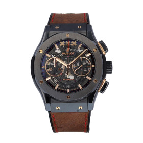 Herrenuhr, Hublot Classic Fusion Chronograph Amsterdam Boutique Ceramic Pre-Owned, Ref: 525.CM.0183.VR.AMB18