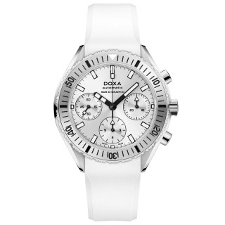 Damen- und Herrenuhr, Doxa SUB 200 C-GRAPH II WHITEPEARL, Ref: 797.10.011.23