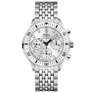Damen- und Herrenuhr, Doxa SUB 200 C-GRAPH II WHITEPEARL, Ref: 797.10.011W.10