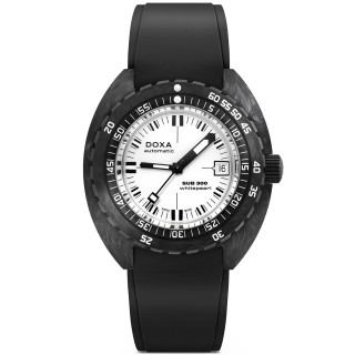 Herrenuhr, Doxa SUB 300 CARBON WHITEPEARL, Ref: 822.70.011.20