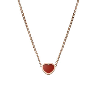Roségold, Halsschmuck, Chopard Happy Hearts Halskette, Ref: 81A086-5801