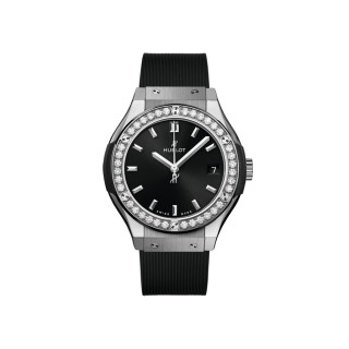 Damenuhr, Hublot Classic Fusion Titanium Diamonds , Ref: 581.NX.1470.RX.1104