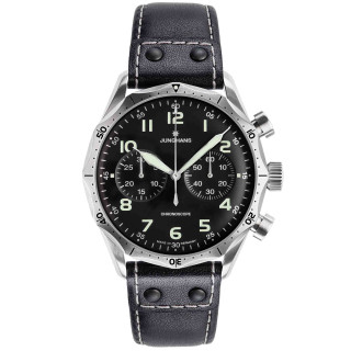 Herrenuhr, Junghans Pilot Chronoscope, Ref: 27/3590.00