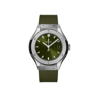 Damenuhr, Hublot Classic Fusion Titanium Green , Ref: 581.NX.8970.RX