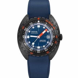 Herrenuhr, Doxa SUB 300 Carbon CARIBBEAN, Ref: 822.70.201.32