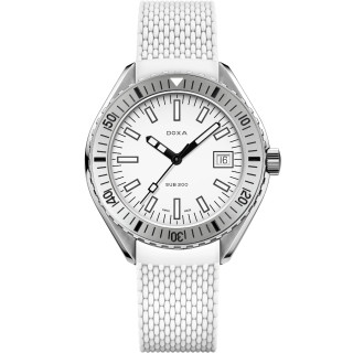 Damen- und Herrenuhr, Doxa SUB 200 WHITEPEARL, Ref: 796.10.011.23
