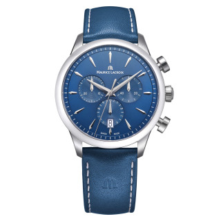 Damen- und Herrenuhr, Maurice Lacroix 1975 Quartz Chronograph 40mm, Ref: 751038-SS001-430-4