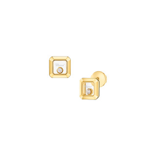 Gelbgold, Ohrringe, Chopard Happy Diamonds Icons Ohrstecker, Ref: 83A114-0001