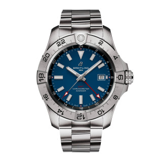 Herrenuhr, Breitling Avenger Automatic GMT 44, Ref: A32320101C1A1