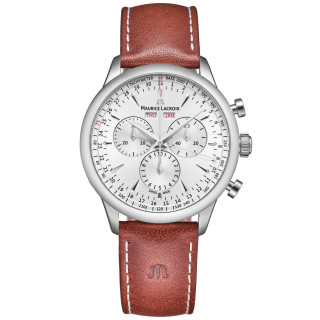 Damen- und Herrenuhr, Maurice Lacroix 1975 Quartz Chronograph Day Date Limited Edition, Ref: 751138-SS001-130-3