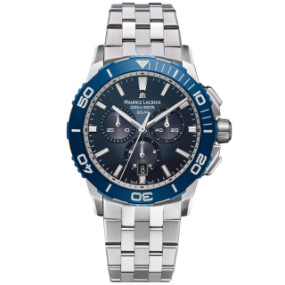 Damen- und Herrenuhr, Maurice Lacroix Pontos S Solar Chronograph, Ref: PT1038-SSL42-430-1